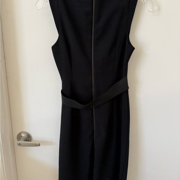 Kenneth Cole Sz. 00 New York Black Sheath Cocktail Dress Office Workwear Modern - Picture 3 of 4